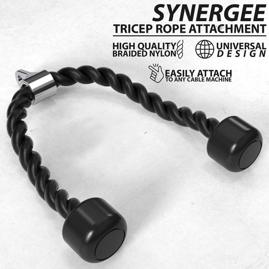 Synergee - Tricep Rope Cable Attachment (Single + Double Ended)