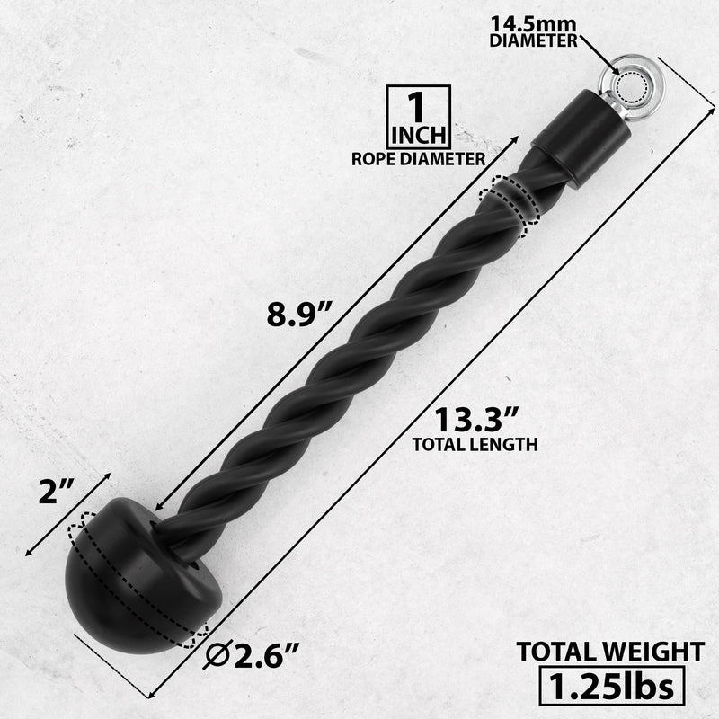 Load image into Gallery viewer, Synergee - Tricep Rope Cable Attachment (Single + Double Ended)
