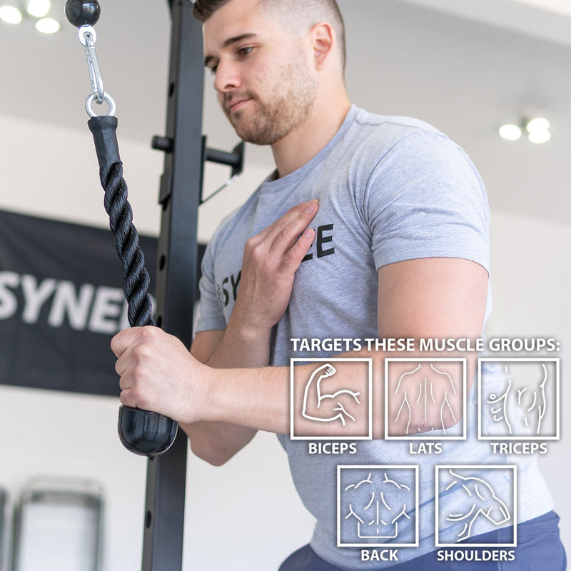 Load image into Gallery viewer, Synergee - Tricep Rope Cable Attachment (Single + Double Ended)
