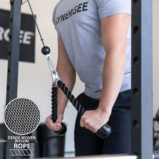 Synergee - Tricep Rope Cable Attachment (Single + Double Ended)