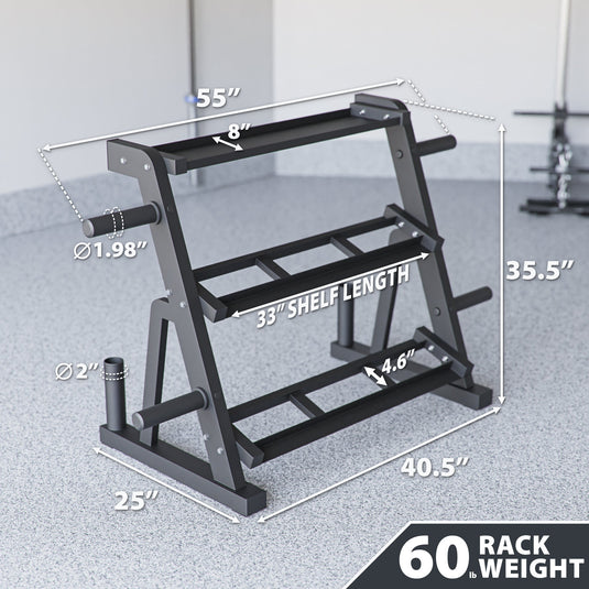 Synergee - Dumbbell + Kettlebell Storage Rack