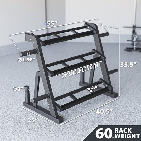 Synergee - Dumbbell + Kettlebell Storage Rack