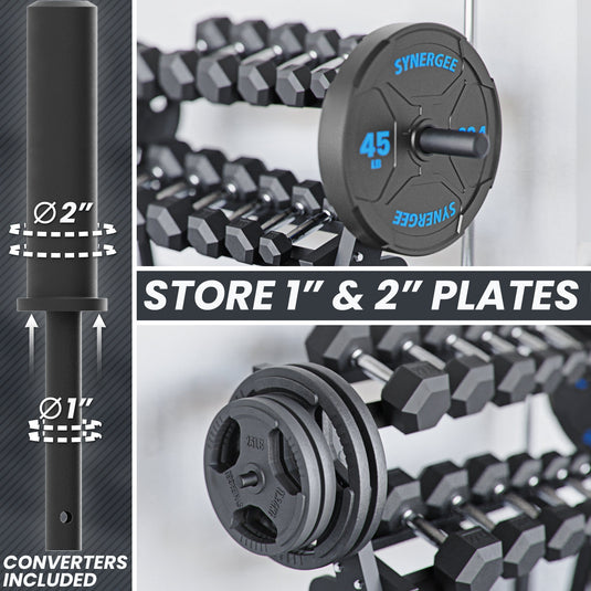 Synergee - Dumbbell + Kettlebell Storage Rack