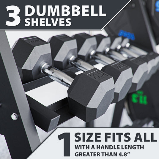 Synergee - Dumbbell + Kettlebell Storage Rack