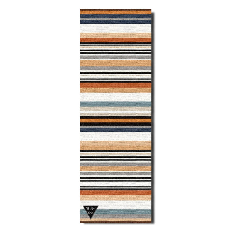 Load image into Gallery viewer, Yune Yoga - Yoga Mat | 6mm Thick | Multi Color Striped | Non-Slip | Eco Friendly | Yune Yoga | Eagles Rest
