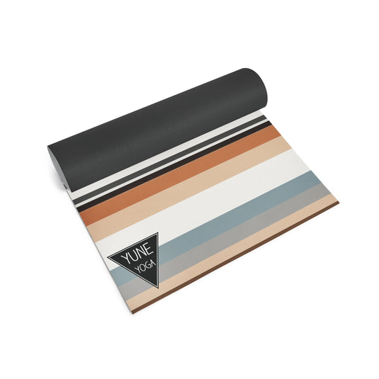 Yune Yoga - Yoga Mat | 6mm Thick | Multi Color Striped | Non-Slip | Eco Friendly | Yune Yoga | Eagles Rest