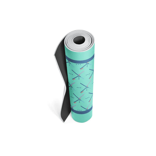 Yune Yoga - Yoga Mat | 6mm Thick | Turquoise | Non-Slip | Eco Friendly | Yune Yoga | PDX Carpet