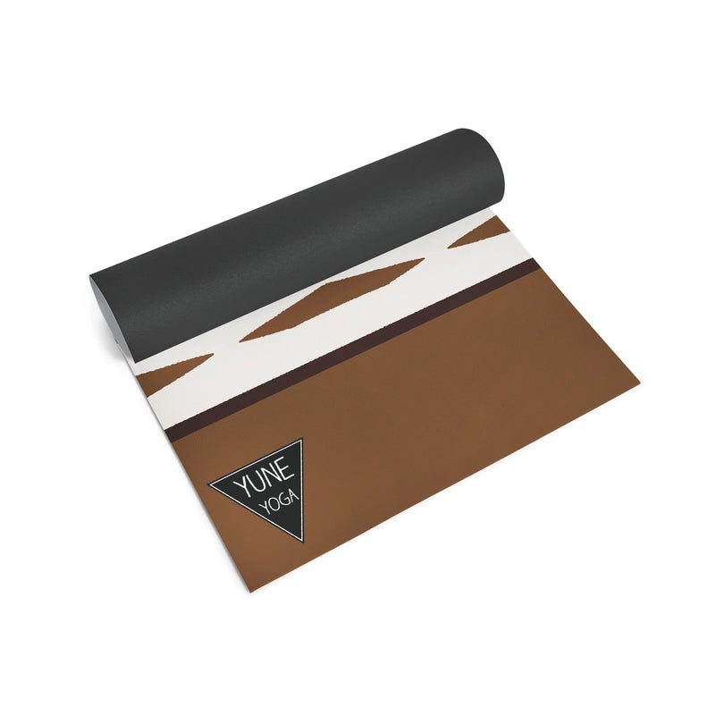 Load image into Gallery viewer, Yune Yoga - Elk Grove Yoga Mat – 6 mm Extra Thick, Double-Sided Non-Slip, Eco-Friendly PER with Earth-Tone Striped Design | Yune Yoga
