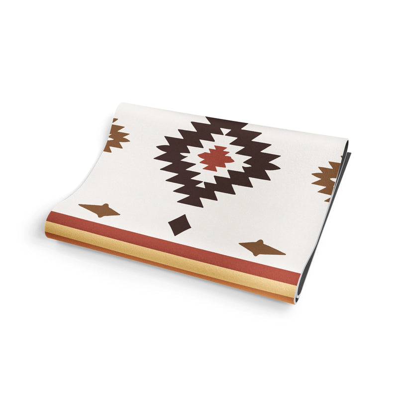 Load image into Gallery viewer, Yune Yoga - Elk Grove Yoga Mat – 6 mm Extra Thick, Double-Sided Non-Slip, Eco-Friendly PER with Earth-Tone Striped Design | Yune Yoga
