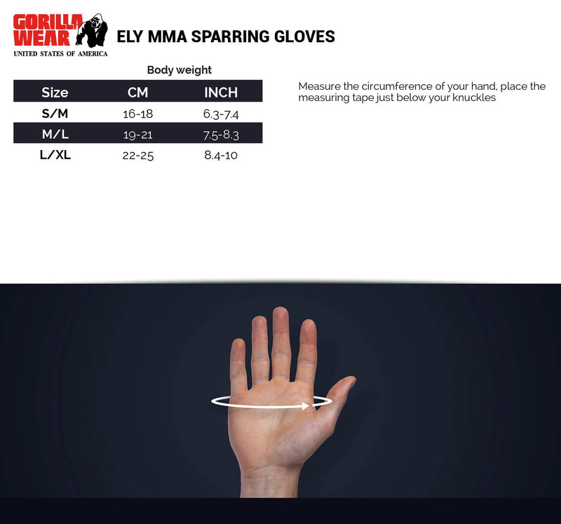 Load image into Gallery viewer, Gorilla Wear - ely mma sparring gloves - black/white
