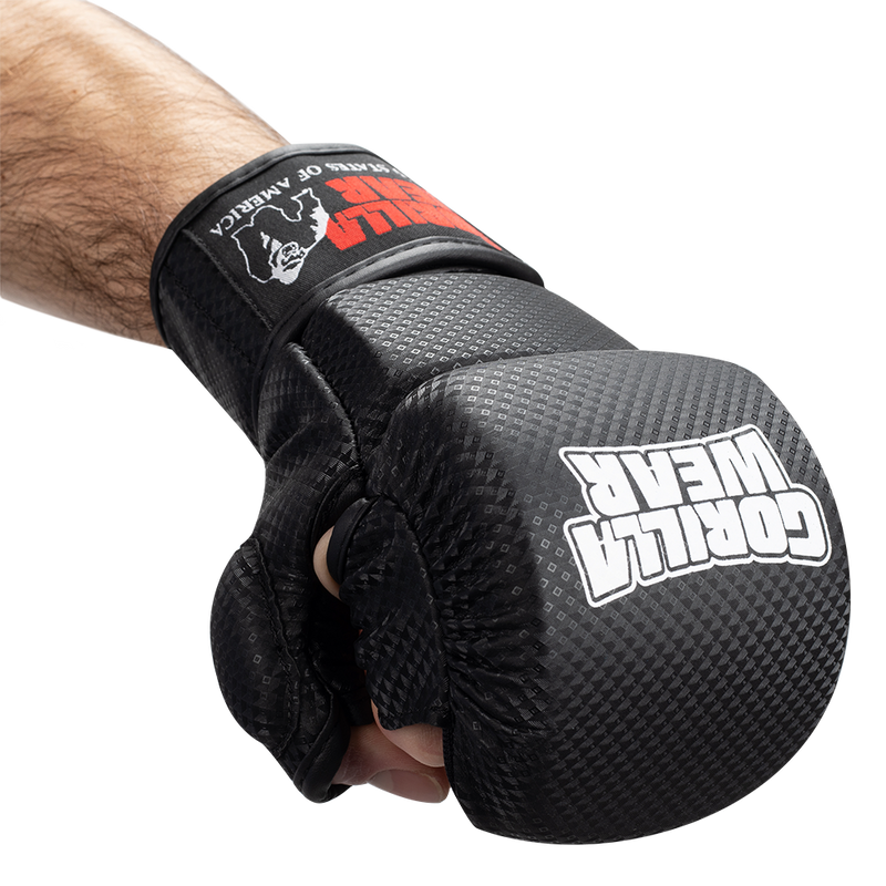 Load image into Gallery viewer, Gorilla Wear - ely mma sparring gloves - black/white
