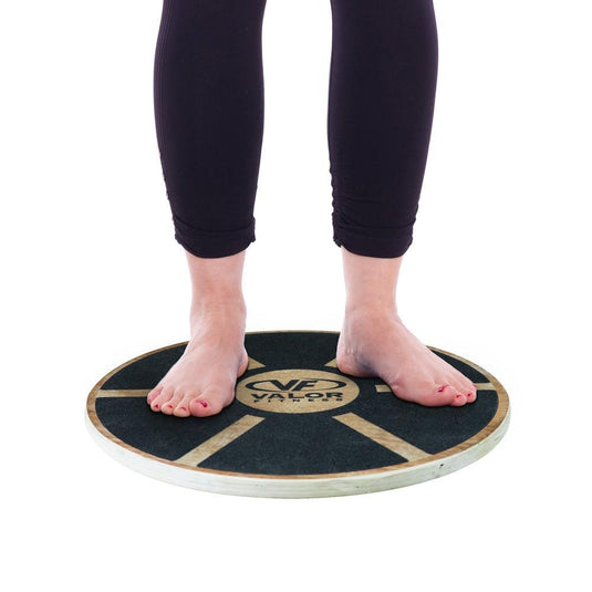 Valor Fitness - Wood Round Wobble Balance Board