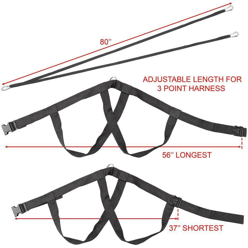 Load image into Gallery viewer, Valor Fitness - Power Sled Push Pull Drag w/ Shoulder Harness
