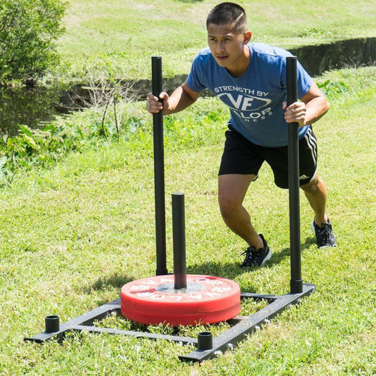 Valor Fitness - Power Sled Push Pull Drag w/ Shoulder Harness