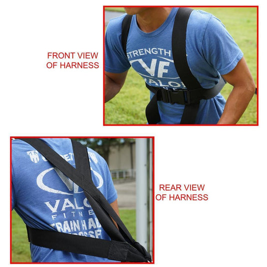 Valor Fitness - Power Sled Push Pull Drag w/ Shoulder Harness