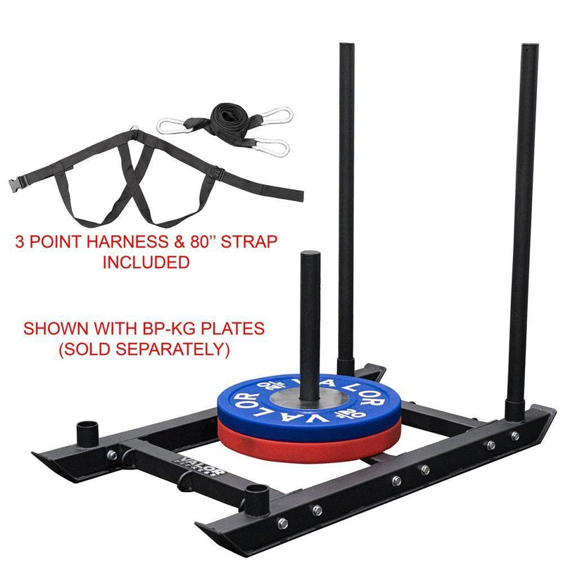 Load image into Gallery viewer, Valor Fitness - Power Sled Push Pull Drag w/ Shoulder Harness
