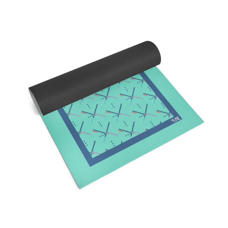 Load image into Gallery viewer, Yune Yoga - Yoga Mat | 6mm Thick | Turquoise | Non-Slip | Eco Friendly | Yune Yoga | PDX Carpet
