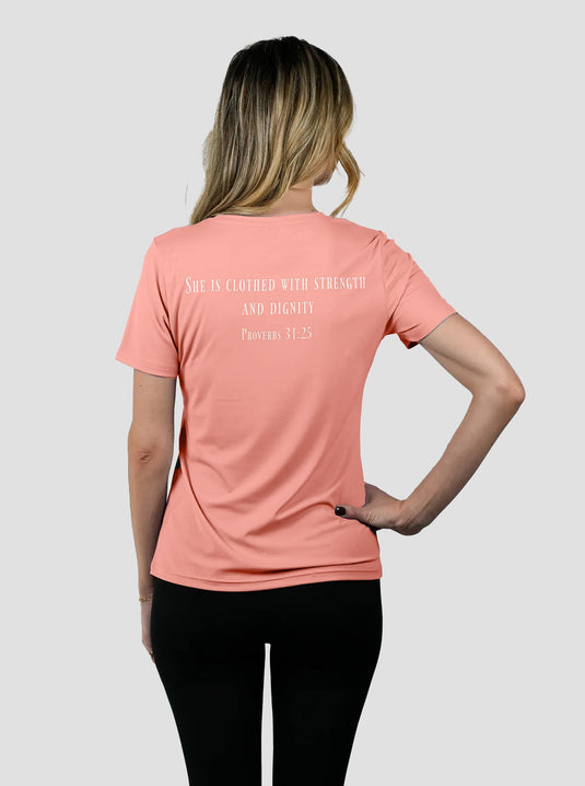 HolStrength - Women's Proverbs 31:25 Performance Tee
