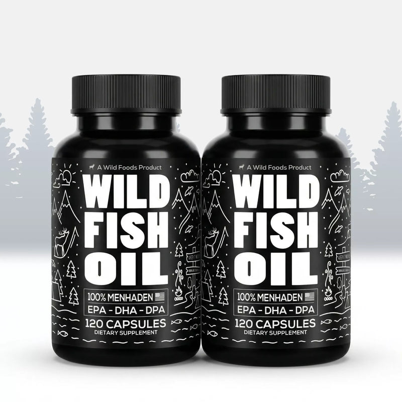 Load image into Gallery viewer, Wild Foods - Fish Oil Capsules, Omega-3 Blend - 2x - 240 Caps
