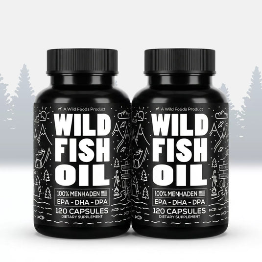 Wild Foods - Fish Oil Capsules, Omega-3 Blend - 2x - 240 Caps
