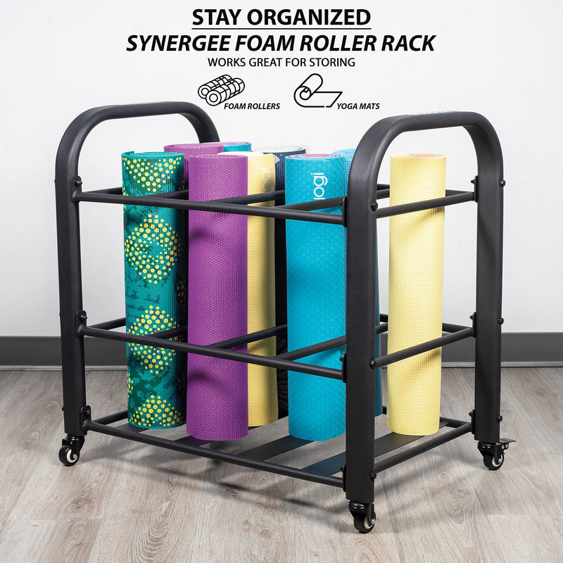 Load image into Gallery viewer, Synergee - Yoga Mat Storage Roller Rack
