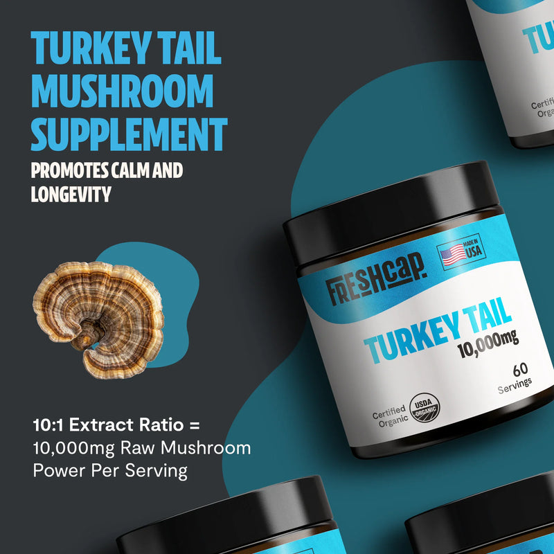 Load image into Gallery viewer, FreshCap Mushrooms - Organic Turkey Tail Mushroom Powder
