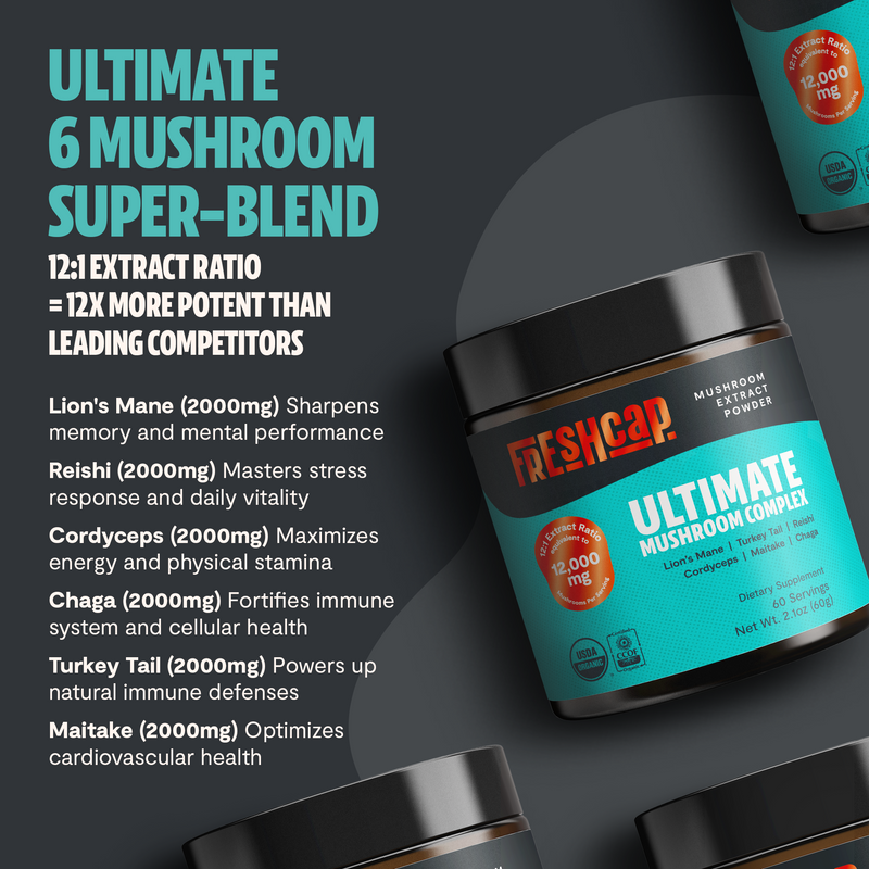 Load image into Gallery viewer, FreshCap Mushrooms - Organic Mushroom Extract Powder Blend

