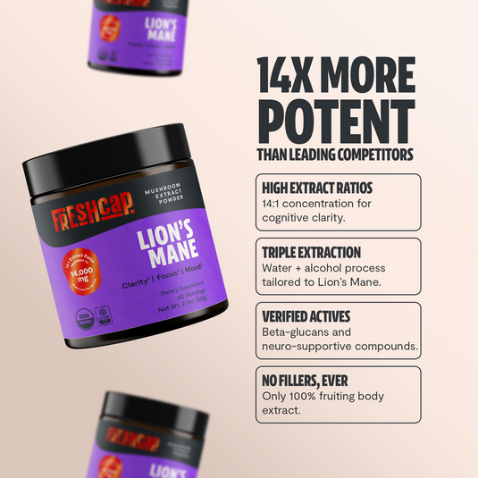FreshCap Mushrooms - Organic Lion’s Mane Mushroom Powder