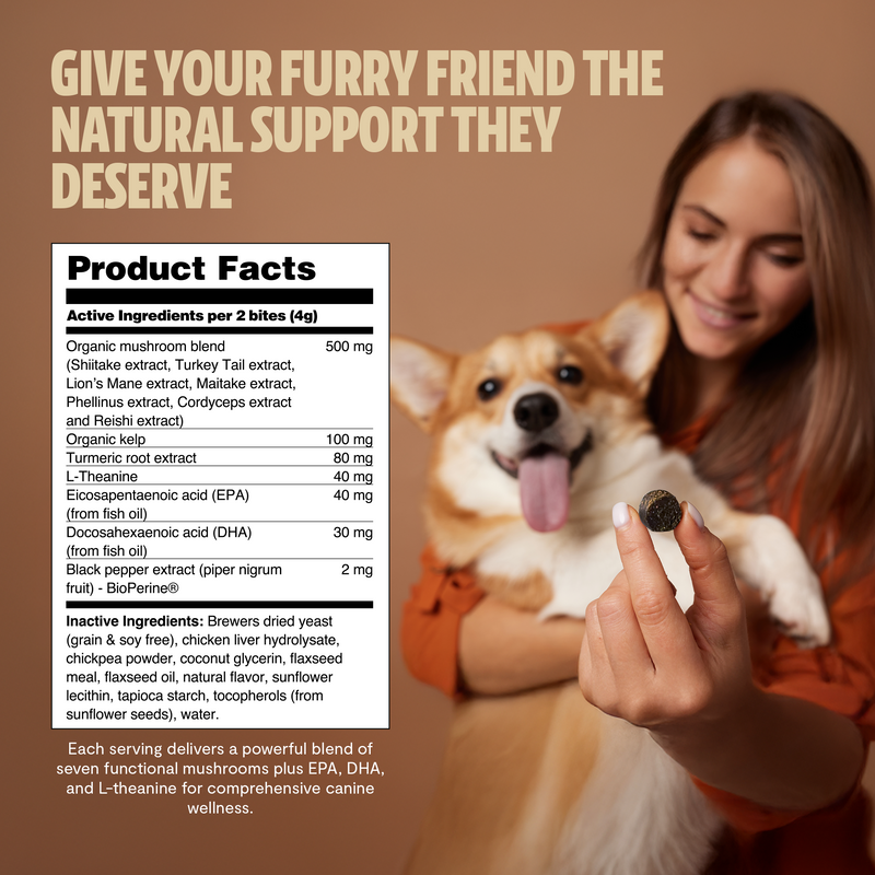 Load image into Gallery viewer, FreshCap Mushrooms - Shroomies® Organic Mushroom Complex for Dogs
