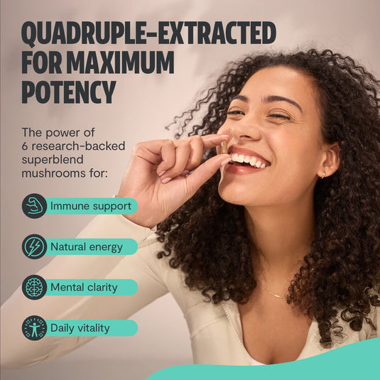 FreshCap Mushrooms - Organic Mushroom Complex Supplement Capsules