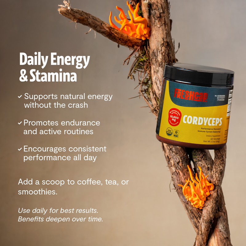 Load image into Gallery viewer, FreshCap Mushrooms - Cordyceps Mushroom Extract Powder
