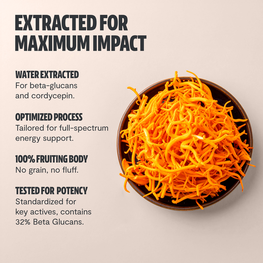 FreshCap Mushrooms - Cordyceps Mushroom Extract Powder
