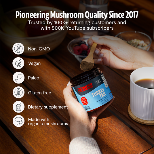 FreshCap Mushrooms - Organic Turkey Tail Mushroom Powder