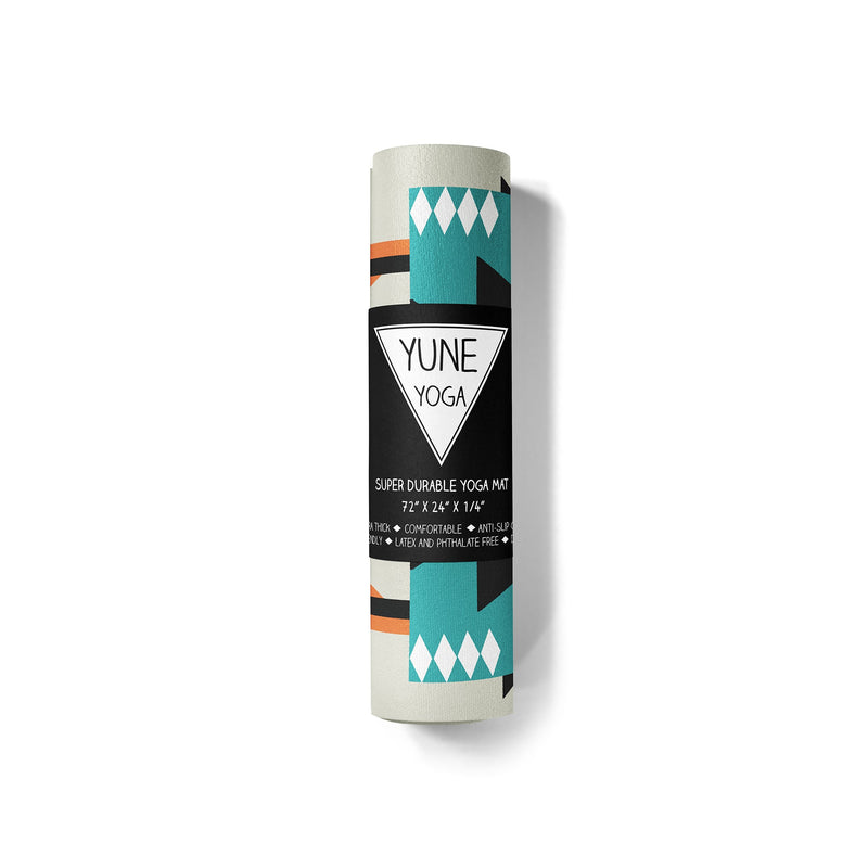 Load image into Gallery viewer, Yune Yoga - Yoga Mat | 6mm Thick | Turquoise | Non-Slip | Eco Friendly | Yune Yoga | Great Hill
