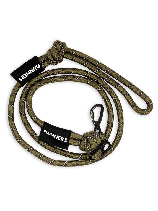 Runner's Athletics - Rove Hands-Free Running Dog Leash (Army Green)