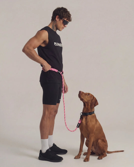 Runner's Athletics - Neon Pink Runners Hands Free Dog Leash