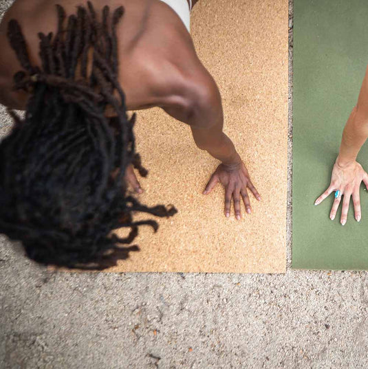 Yogo - Cork Hot Yoga Mat with Hydro-Grip Non-Slip FSC-Certified Rubber