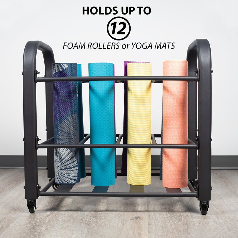 Load image into Gallery viewer, Synergee - Yoga Mat Storage Roller Rack
