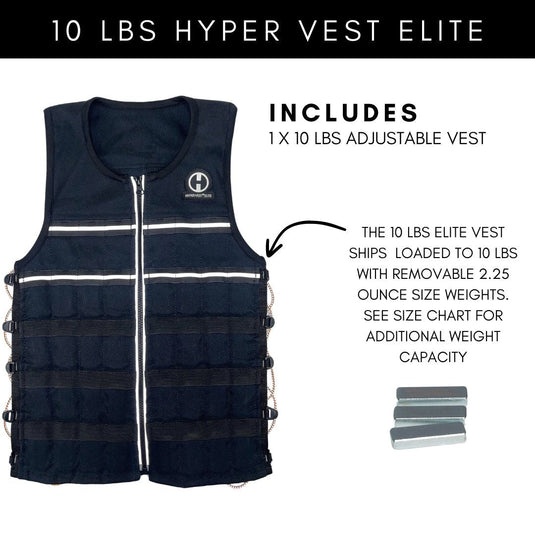 Hyperwear - Hyper Vest Elite Weighted Vest | Thin, Comfortable, & High-Performance