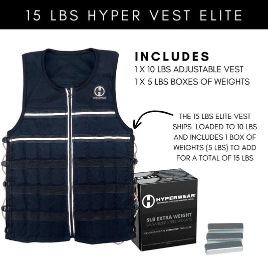Hyperwear - Hyper Vest Elite Weighted Vest | Thin, Comfortable, & High-Performance