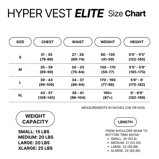 Hyper Vest ELITE Weighted Vest | Thin, Comfortable, & High-Performance