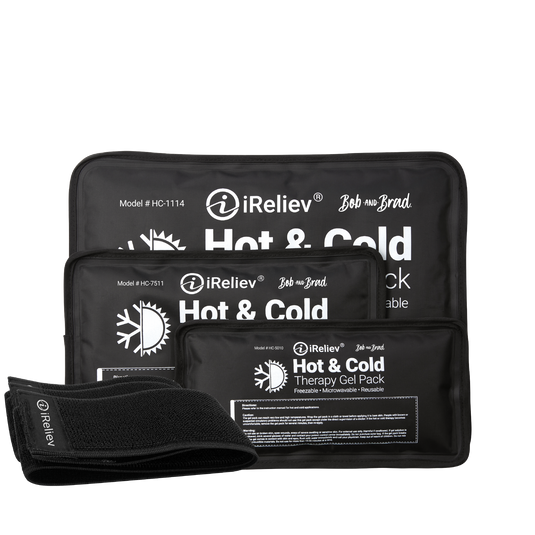iReliev - Premium Reusable Hot and Cold Therapy Gel Pack with Securement Straps