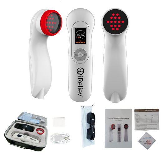 iReliev - PainIQ+ Red Light & Infrared Laser Therapy Device