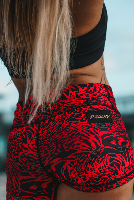 Peachy Athletic - So Seductive Squat-Proof Gym Shorts - Unicorn Collection