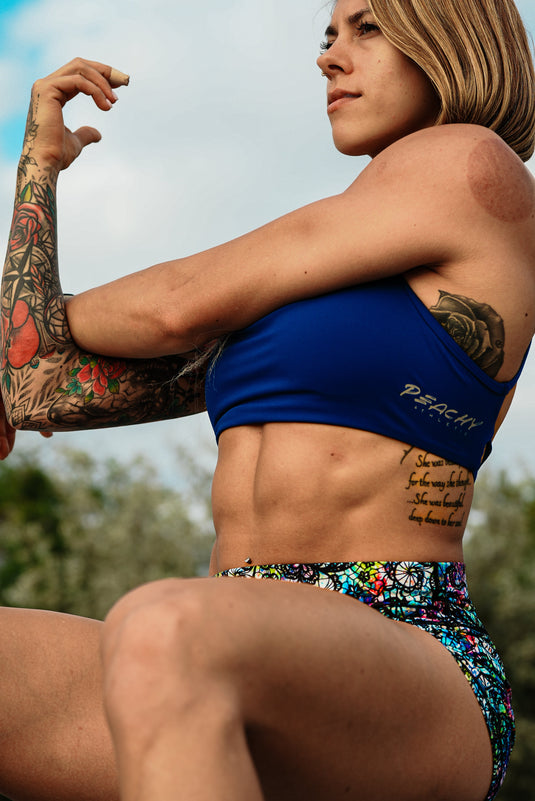 Peachy Athletic - Lumi Lace Squat-Proof Gym Shorts