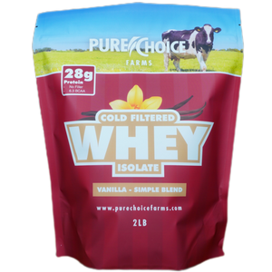 Pure Choice Farms - Whey Protein Isolate with Organic Vanilla