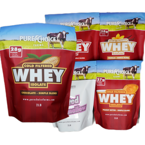 Pure Choice Farms - Whey Protein Isolate Flight Try all 5 flavors!