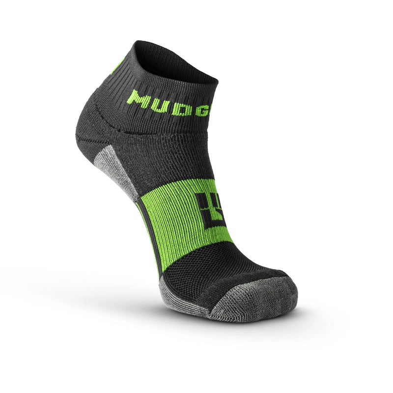 Load image into Gallery viewer, MudGear Quarter (¼) Crew Socks - Gray/Green (2 pair pack)
