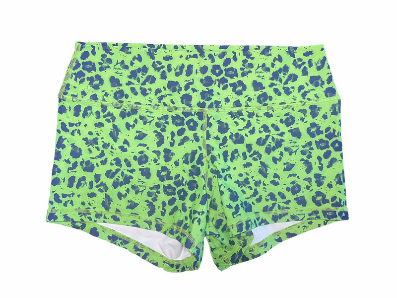 Load image into Gallery viewer, Peachy Athletic - Mojito Leo Squat-Proof Gym Shorts
