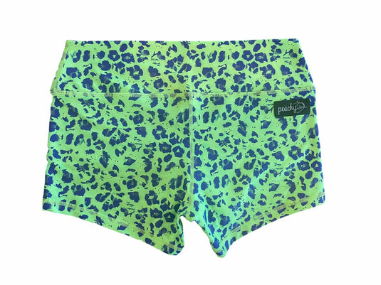 Peachy Athletic - Mojito Leo Squat-Proof Gym Shorts